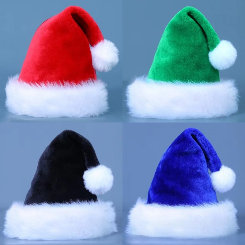 Santa Hat Plush - Cappello di Babbo Natale in Peluche,