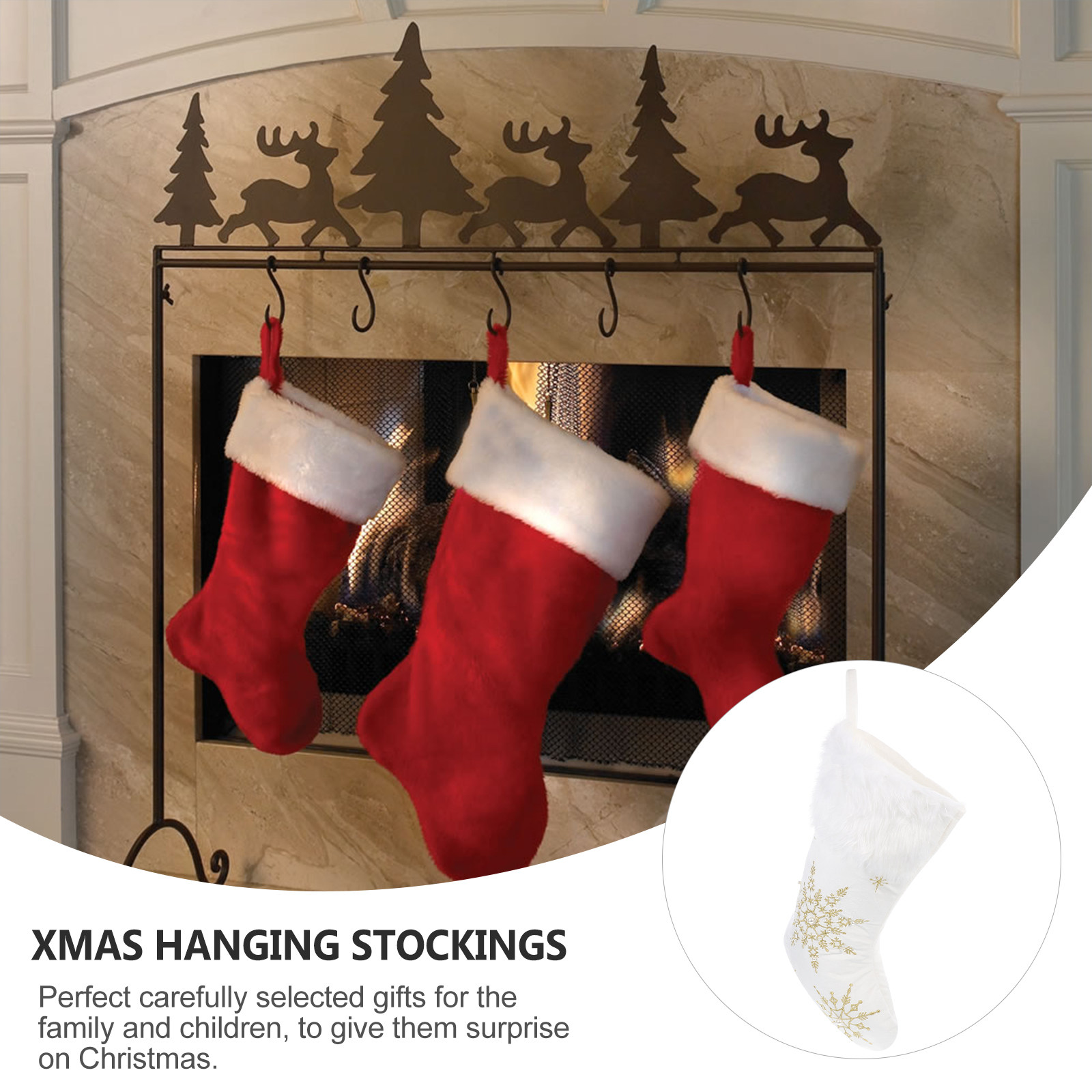 1 Pezzo Calza di Natale Decora - Christmas Stocking Hanging recensione e prezzo