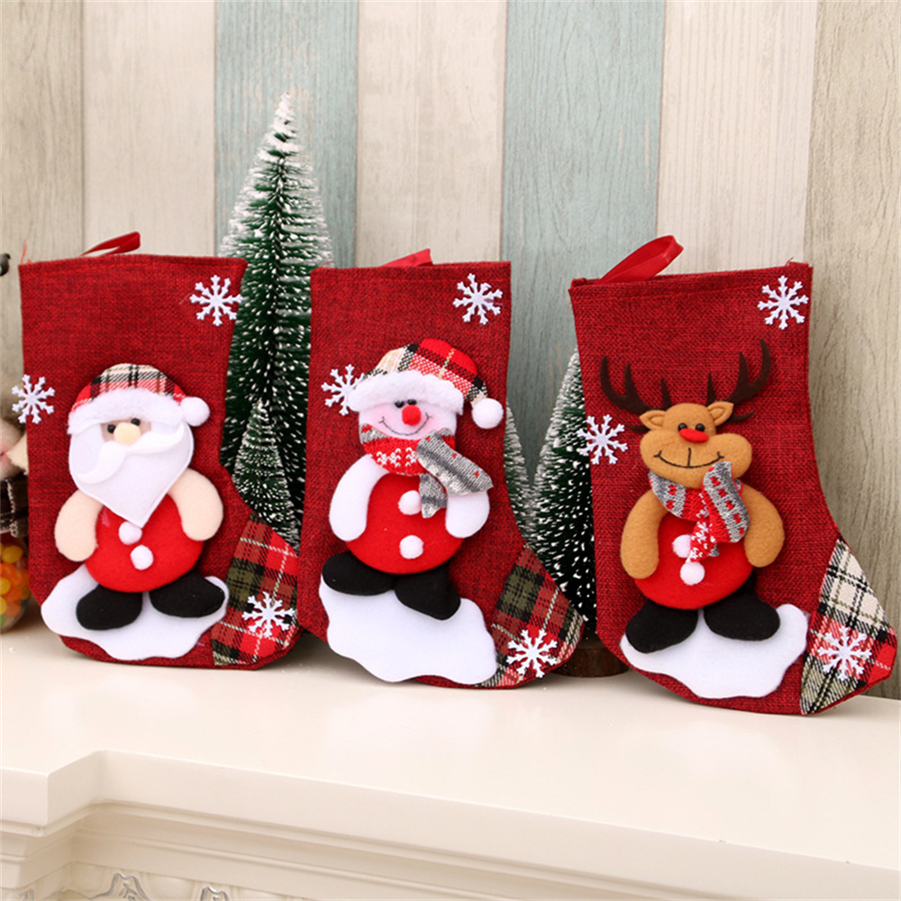 Calze natalizie in lino Decora - Christmas Stocking Hanging recensione e prezzo